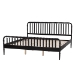 Baxton Studio Lucera Platform Bed, Black, King - BSOMG0110-4-Black-King
