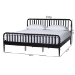 Baxton Studio Lucera Platform Bed, Black, King - BSOMG0110-4-Black-King
