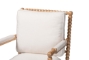 bali & pari Gracie Bobbin Wood Armchair with Padded Armrests - BSOGracie-Natural-Cushion-AC