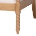bali & pari Gracie Bobbin Wood Armchair with Padded Armrests - BSOGracie-Natural-Cushion-AC