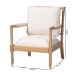 bali & pari Gracie Bobbin Wood Armchair with Padded Armrests - BSOGracie-Natural-Cushion-AC