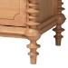 Baxton Studio Neviah 4-Piece Bedroom Set with 2-Drawer Nightstands, King, Beech Brown - BSOMG0267-1-Beech/5702 Rattan-King 4PC Four Poster Bedroom Set