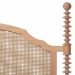Baxton Studio Neviah 4-Piece Bedroom Set with 2-Drawer Nightstands, King, Beech Brown - BSOMG0267-1-Beech/5702 Rattan-King 4PC Four Poster Bedroom Set