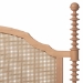 Baxton Studio Neviah 4-Piece Bedroom Set with 1-Drawer Nightstands, King, Beech Brown - BSOEkua-Beech/5702 Rattan-King 4PC Four Poster Bedroom Set