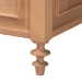 Baxton Studio Neviah 5-Piece Bedroom Set with 1-Drawer Nightstands, King, Beech Brown - BSOEkua-Beech/5702 Rattan-King 5PC Four Poster Bedroom Set