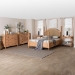 Baxton Studio Neviah 5-Piece Bedroom Set with 1-Drawer Nightstands, King, Beech Brown - BSOEkua-Beech/5702 Rattan-King 5PC Four Poster Bedroom Set