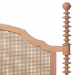 Baxton Studio Neviah 5-Piece Bedroom Set with 1-Drawer Nightstands, King, Beech Brown - BSOEkua-Beech/5702 Rattan-King 5PC Four Poster Bedroom Set