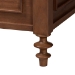 Baxton Studio Neviah 4-Piece Bedroom Set with 2-Drawer Nightstands, King, Walnut Brown - BSOMG0267-1-Walnut/5702 Rattan-King 4PC Four Poster Bedroom Set