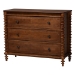 Baxton Studio Neviah 5-Piece Bedroom Set with 1-Drawer Nightstands, King, Walnut Brown - BSOEkua-Walnut/5702 Rattan-King 5PC Four Poster Bedroom Set