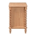 Baxton Studio Neviah 2-Drawer Nightstand, Beech Brown - BSOMG9029-Beech-2DW-NS