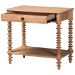 Baxton Studio Neviah 1-Drawer Nightstand, Beech Brown - BSOMG9029-Beech-1DW-NS