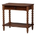Baxton Studio Neviah 1-Drawer Nightstand, Walnut Brown