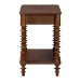 Baxton Studio Neviah 1-Drawer Nightstand, Walnut Brown - BSOMG9029-Walnut-1DW-NS