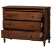 Baxton Studio Neviah 3-Drawer Chest, Walnut Brown - BSOMG9029-Walnut-3DW-Chest