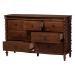 Baxton Studio Neviah 7-Drawer Dresser, Walnut Brown - BSOMG9029-Walnut-7DW-Dresser