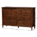 Baxton Studio Neviah 7-Drawer Dresser, Walnut Brown - BSOMG9029-Walnut-7DW-Dresser