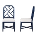 bali & pari Sergio Mahogany Wood 2-Piece Dining Chair Set, Navy Blue - BSOSergio-Navy Wooden-DC