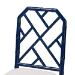bali & pari Sergio Mahogany Wood 2-Piece Dining Chair Set, Navy Blue - BSOSergio-Navy Wooden-DC