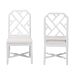 bali & pari Sergio Mahogany Wood 2-Piece Dining Chair Set, White - BSOSergio-White Wooden-DC