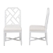 bali & pari Sergio Mahogany Wood 2-Piece Dining Chair Set, White - BSOSergio-White Wooden-DC