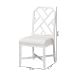 bali & pari Sergio Mahogany Wood 2-Piece Dining Chair Set, White - BSOSergio-White Wooden-DC