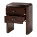 bali & pari Nebu Real Burl Wood 2-Drawer Nightstand, Dark Walnut - BSOSVN-1311-Dark Walnut-Nebu-NS