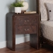 bali & pari Nebu Real Burl Wood 2-Drawer Nightstand, Dark Walnut - BSOSVN-1311-Dark Walnut-Nebu-NS