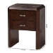 bali & pari Nebu Real Burl Wood 2-Drawer Nightstand, Dark Walnut - BSOSVN-1311-Dark Walnut-Nebu-NS