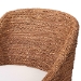 bali & pari Brenton Seagrass Wrapped Dining Armchair, Brown Wash - BSOBrenton-Brown Wash-Cushion-Arm-DC