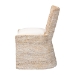 bali & pari Harlow Seagrass Wrapped Dining Chair, Whitewash - BSOHarlow-Whitewashed-Cushion-DC