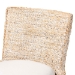 bali & pari Harlow Seagrass Wrapped Dining Chair, Whitewash - BSOHarlow-Whitewashed-Cushion-DC