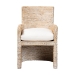 bali & pari Harlow Seagrass Wrapped Dining Armchair, Whitewash - BSOHarlow-Whitewashed-Cushion-Arm-DC