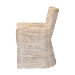 bali & pari Harlow Seagrass Wrapped Dining Armchair, Whitewash - BSOHarlow-Whitewashed-Cushion-Arm-DC