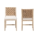 bali & pari Rivermont 2-Piece Dining Chair Set with Seagrass Backrest - BSORivermont-Whitewashed/Natural-Cushion-DC