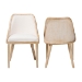bali & pari Calloway Mahogany Wood and Natural Rattan 2-Piece Dining Chair Set - BSOCalloway-Whitewashed-DC