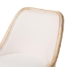 bali & pari Calloway Mahogany Wood and Natural Rattan 2-Piece Dining Chair Set - BSOCalloway-Whitewashed-DC