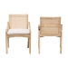 bali & pari Fairmont Natural Rattan Wrapped 2-Piece Dining Chair Set, Whitewash - BSOFairmont-Whitewashed-Cushion-DC