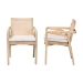 bali & pari Fairmont Natural Rattan Wrapped 2-Piece Dining Armchair Set, Whitewash - BSOFairmont-Whitewashed-Cushion-Arm-DC