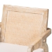 bali & pari Fairmont Natural Rattan Wrapped 2-Piece Dining Armchair Set, Whitewash - BSOFairmont-Whitewashed-Cushion-Arm-DC