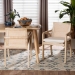 bali & pari Fairmont Natural Rattan Wrapped 2-Piece Dining Armchair Set, Whitewash - BSOFairmont-Whitewashed-Cushion-Arm-DC