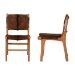 bali & pari Fawn 2-Piece Genuine Goat Leather Dining Chair Set - BSOFawn-Teak/Goat Hide-DC