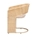 bali & pari Palm Natural Rattan Dining Chair, Natural Brown - BSOPalm-Natural/Rattan-Cushioned-DC