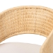 bali & pari Palm Natural Rattan Dining Chair, Natural Brown - BSOPalm-Natural/Rattan-Cushioned-DC