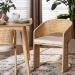 bali & pari Palm Natural Rattan Dining Chair, Natural Brown - BSOPalm-Natural/Rattan-Cushioned-DC
