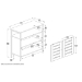 Baxton Studio Vander Modern and Contemporary Oak Brown Finished Wood and Black Metal 2-Door Shoe Cabinet - BSOMP007-Wotan Oak-Shoe Cabinet