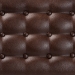 Baxton Studio Walsh Mid-Century Modern Dark Brown Leather-Effect Polyester Fabric Upholstered and Walnut Brown Finished Wood Dining Bench - BSOWM5030-Dark Brown/Walnut