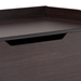 Baxton Studio Mariam Modern and Contemporary Dark Brown Finished Wood Cat Litter Box Cover House - BSOSECHC150140WI-Modi Wenge-Cat House