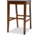 Baxton Studio Gideon Modern and Contemporary Grey Fabric Upholstered and Walnut Brown Finished Wood 2-Piece Bar Stool Set - BSORH2083BP-Grey/Walnut-BS