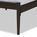 Baxton Studio Nano Modern and Contemporary Black Bronze Finished Metal Queen Size Platform Bed - BSOTS-Nano-Black-Queen