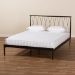 Baxton Studio Nano Modern and Contemporary Black Finished Metal Full Size Platform Bed - BSOTS-Nano-Black-Full